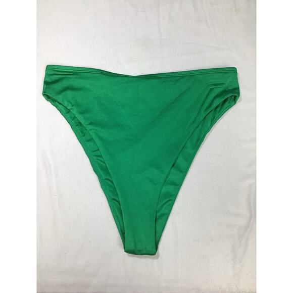 LULU'S SZ M Parker Green High-Waisted Bikini Bottoms NWT B156 - Picture 2 of 6